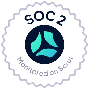 SOC 2, monitored on Scrut